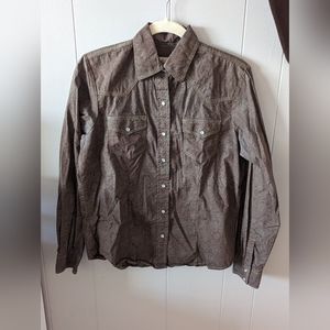 Cedar Rose Snap Front Western Shirt - M